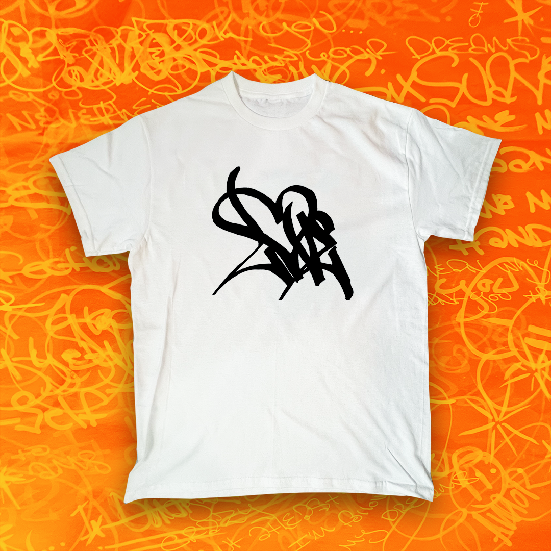 White "Love" Hand style Tee