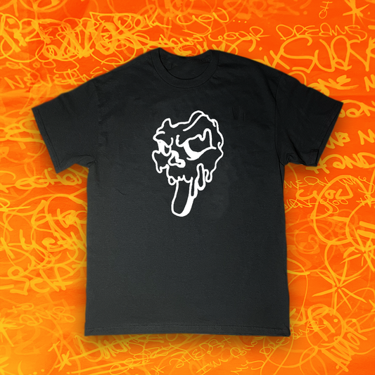 Black "Drip Skull" Tee