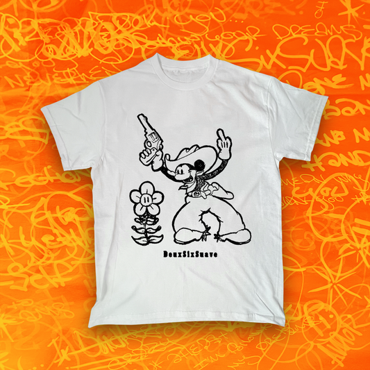 White Dazey & Mickey Tee